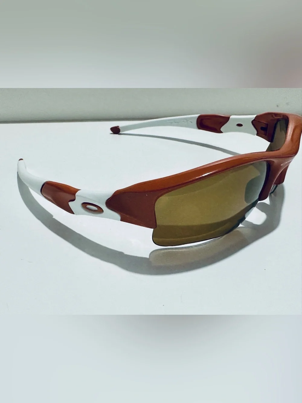 RARE U of Texas colors - Oakley Flak Jacket XLJ Burnt Orange/Bronze Polarized